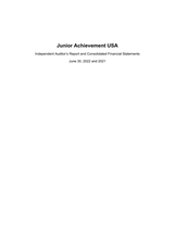 JA USA Financial Statement 2021-2022 cover