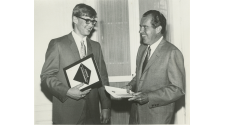 Logo for President Nixon Talks with JA Student