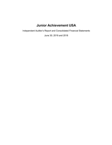 JA USA Financial Statement 2018-19 cover