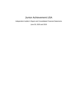 JA USA Financial Statement 2019-20 cover