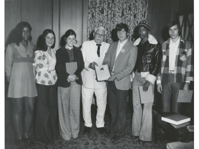 Logo for Students Stand with Colonel Sanders