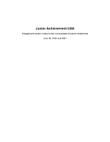 JA USA Financial Statement 2021-2022 cover