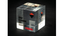 Logo for JA 50th Anniversary Paperweight